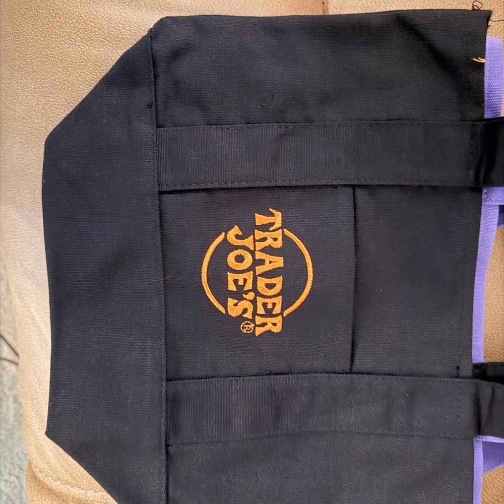 Trader Joe's Halloween Mini Black Tote Bag